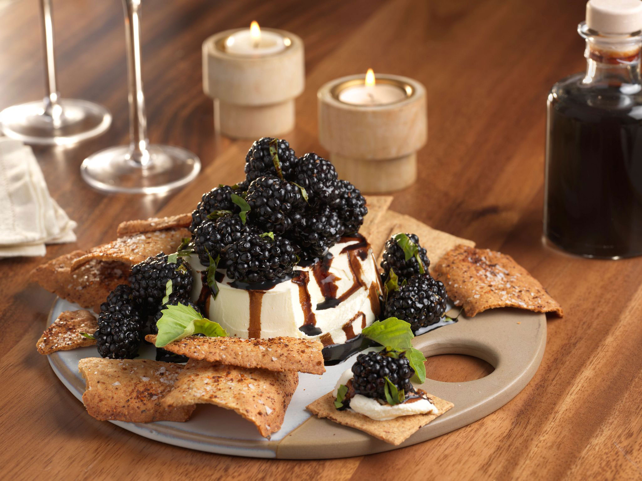 Blackberry Basil Mascarpone Spread
