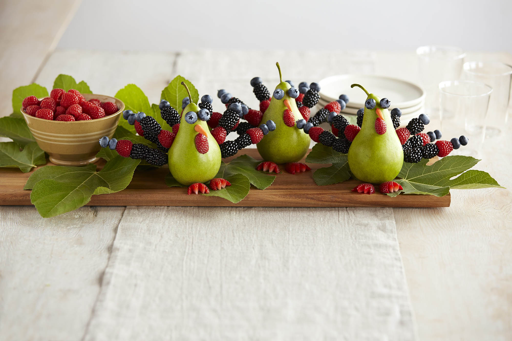 A 'Pear' of Berry Turkeys