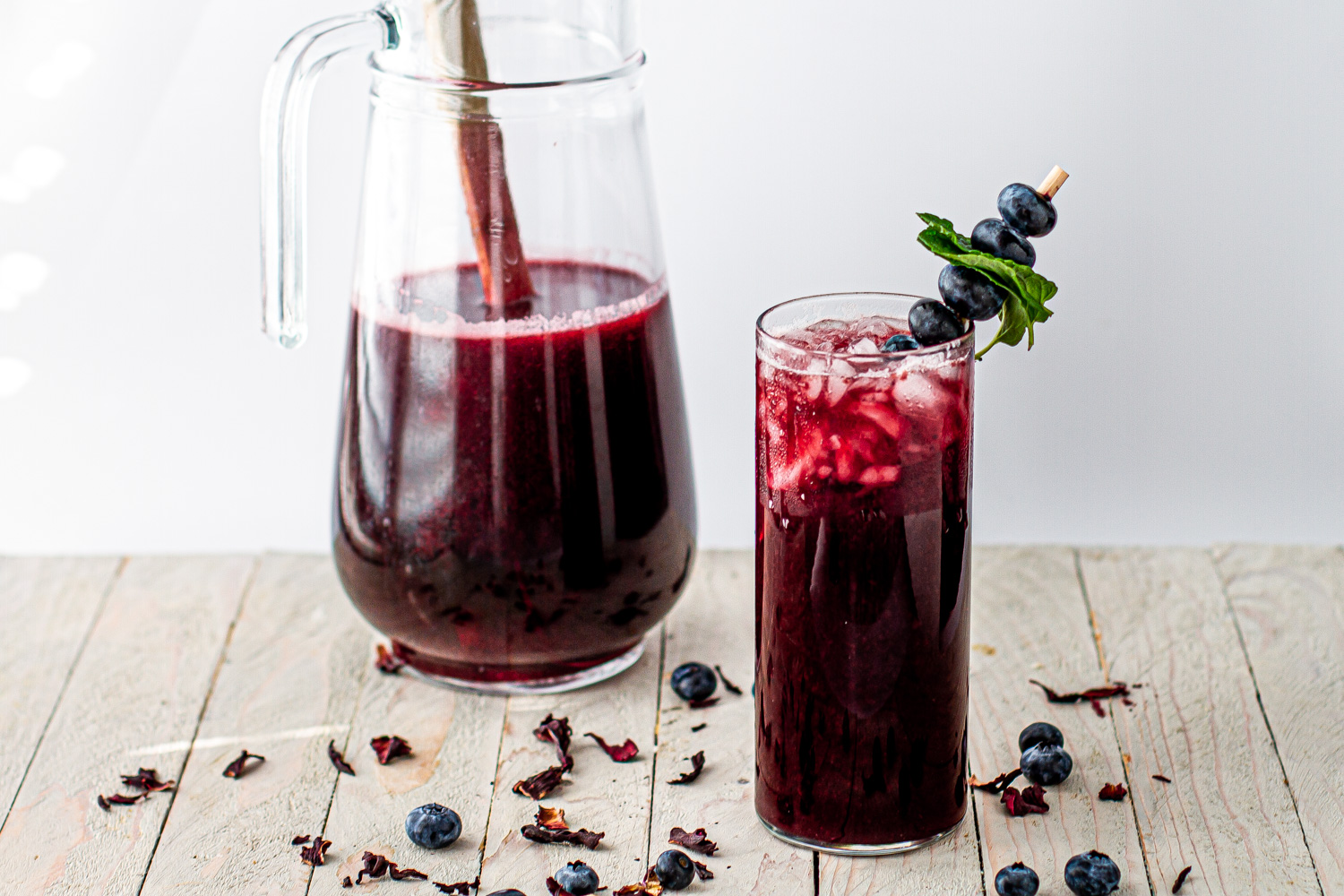 Blueberry Hibiscus Agua Fresca