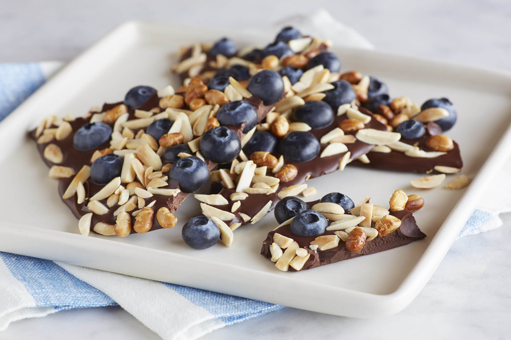 Dark Chocolate Blueberry Bark