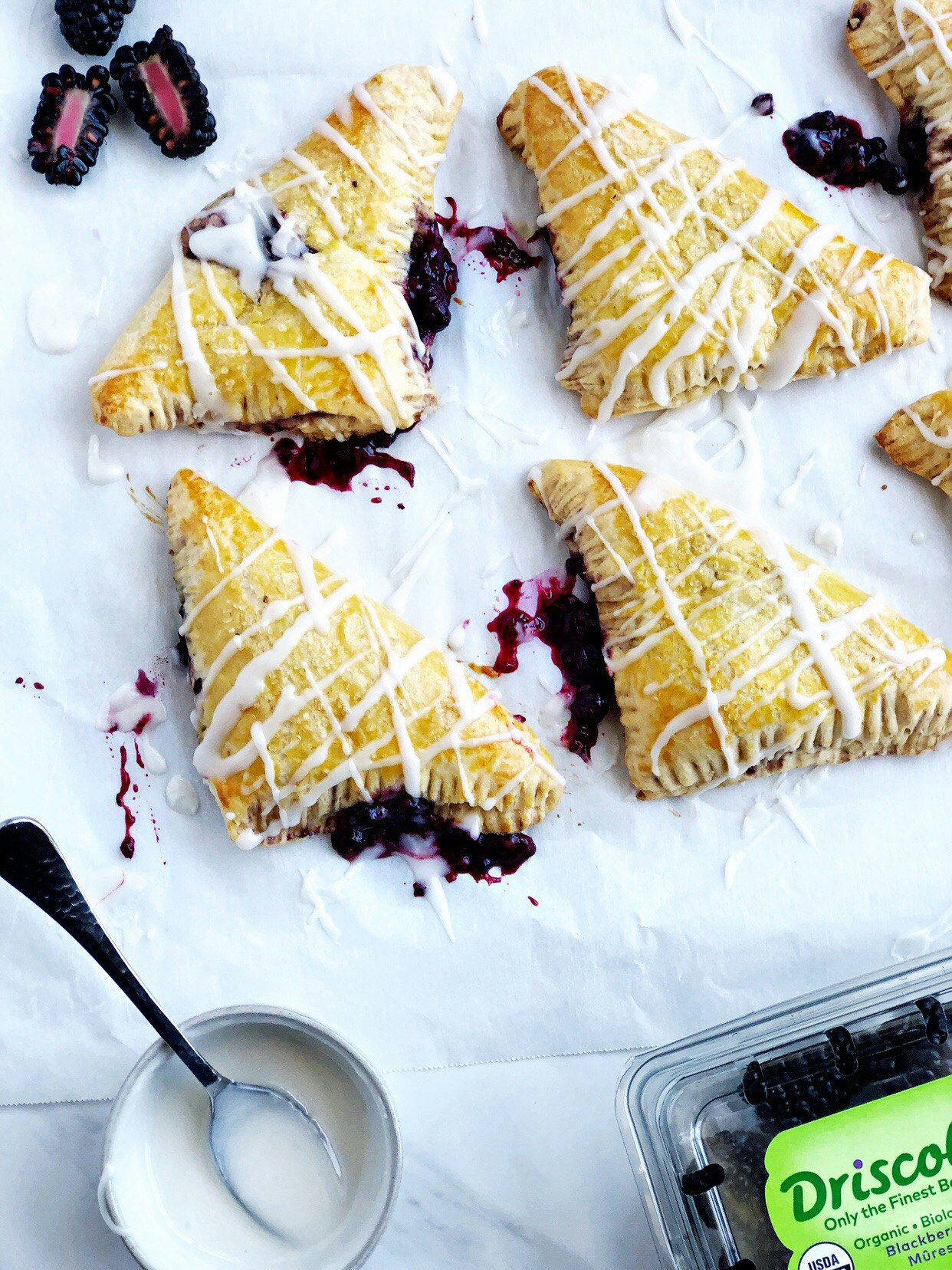 Easy blackberry turnovers