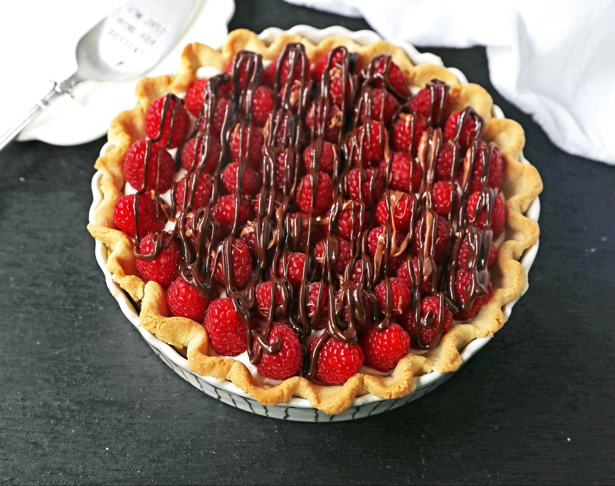 Raspberry Cream Cheese Pie