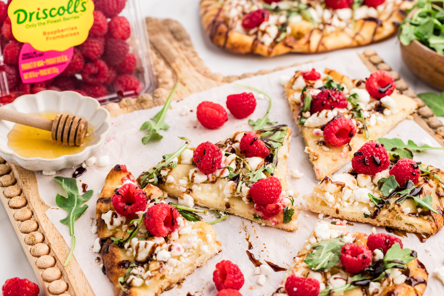 Raspberry Goat Cheese Flatbread