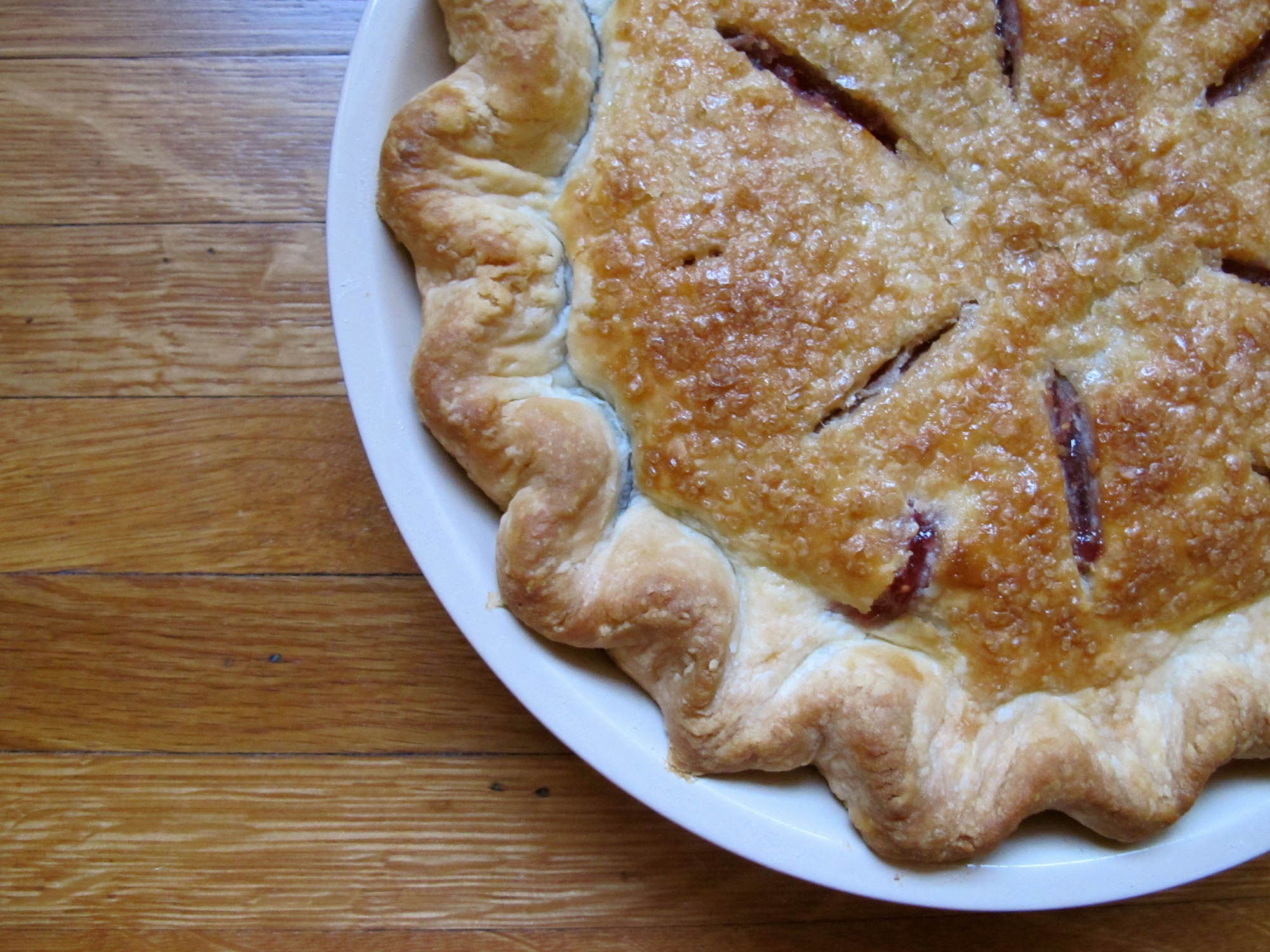 Raspberry Pie with Figs and Bay