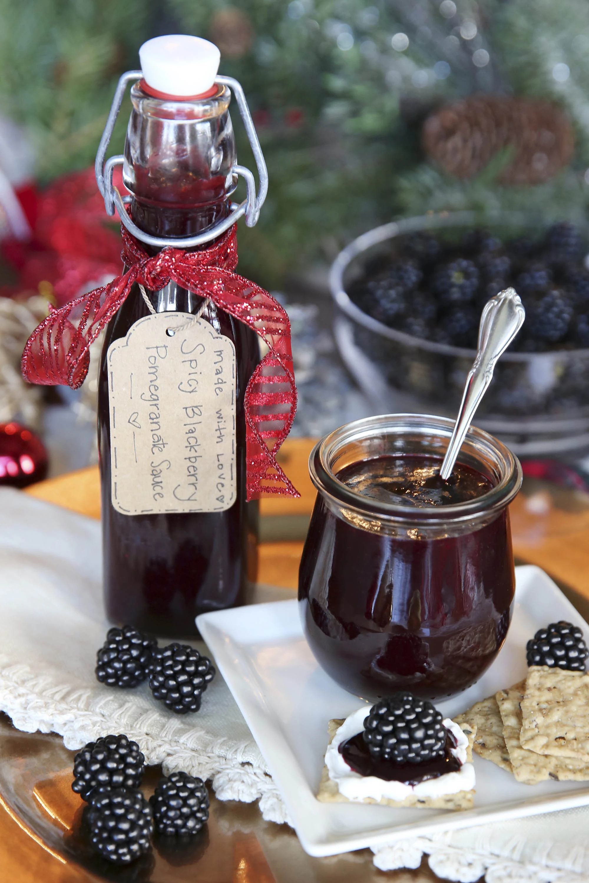 Spicy Blackberry Pomegranate Sauce