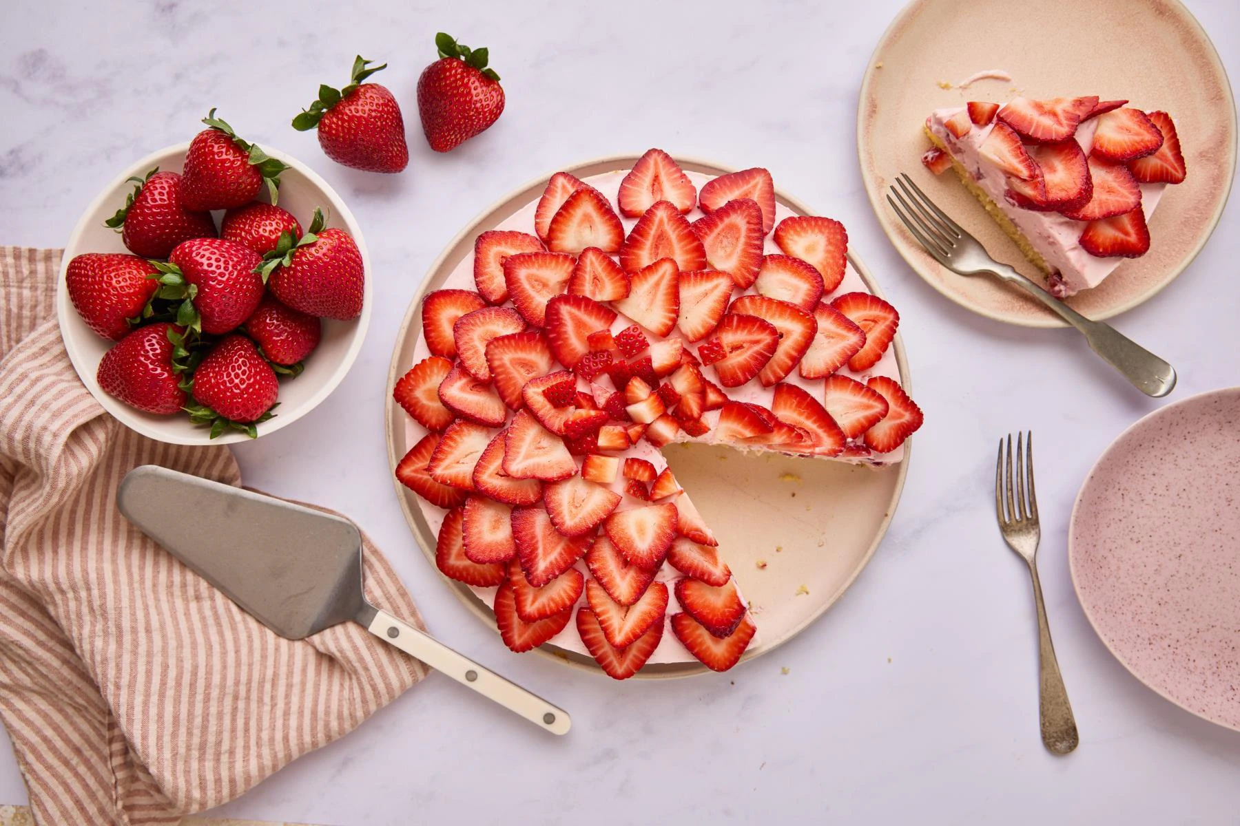 Strawberry Shortcake with Strawberry Mousse