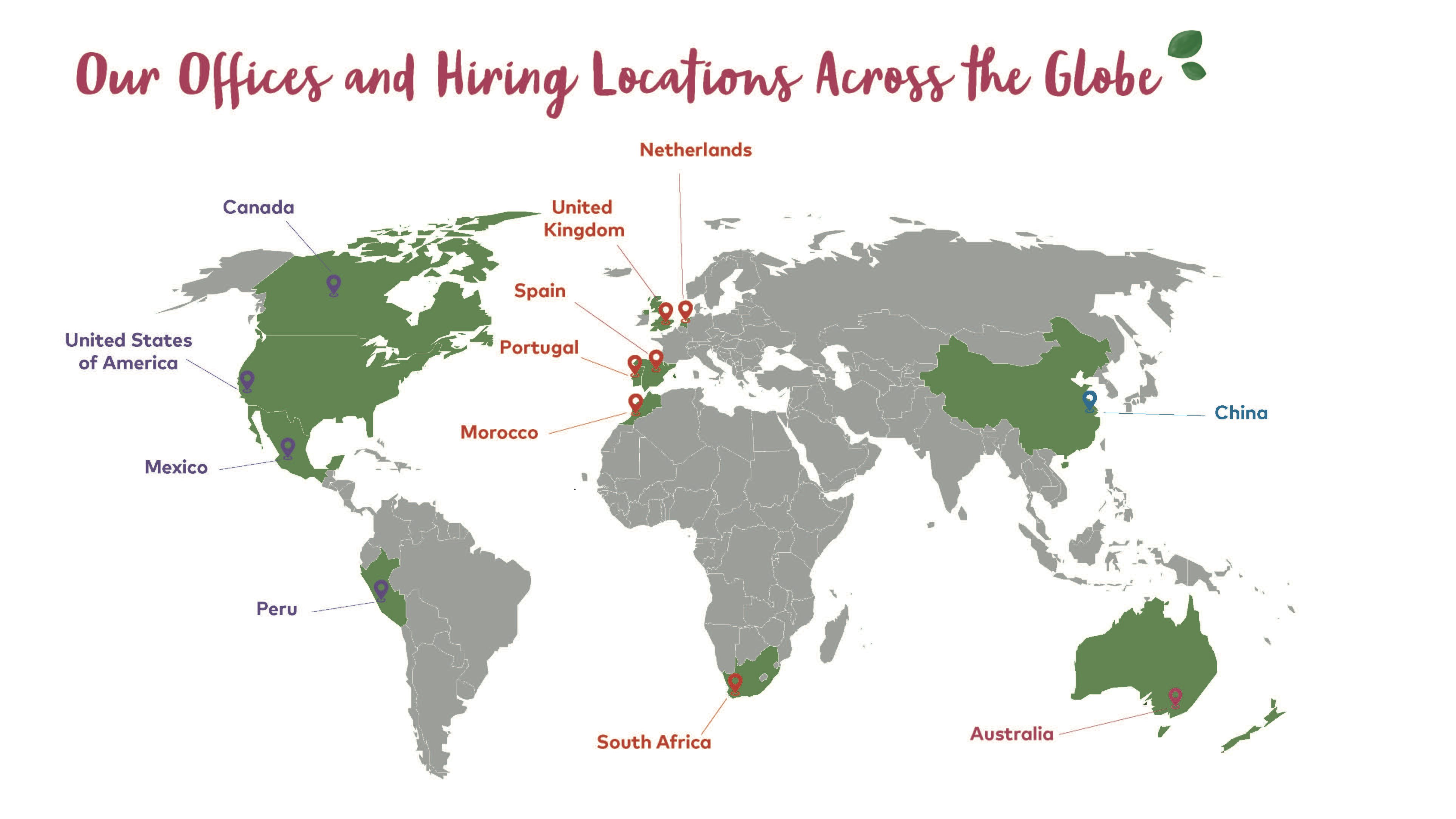 Driscoll’s global footprint