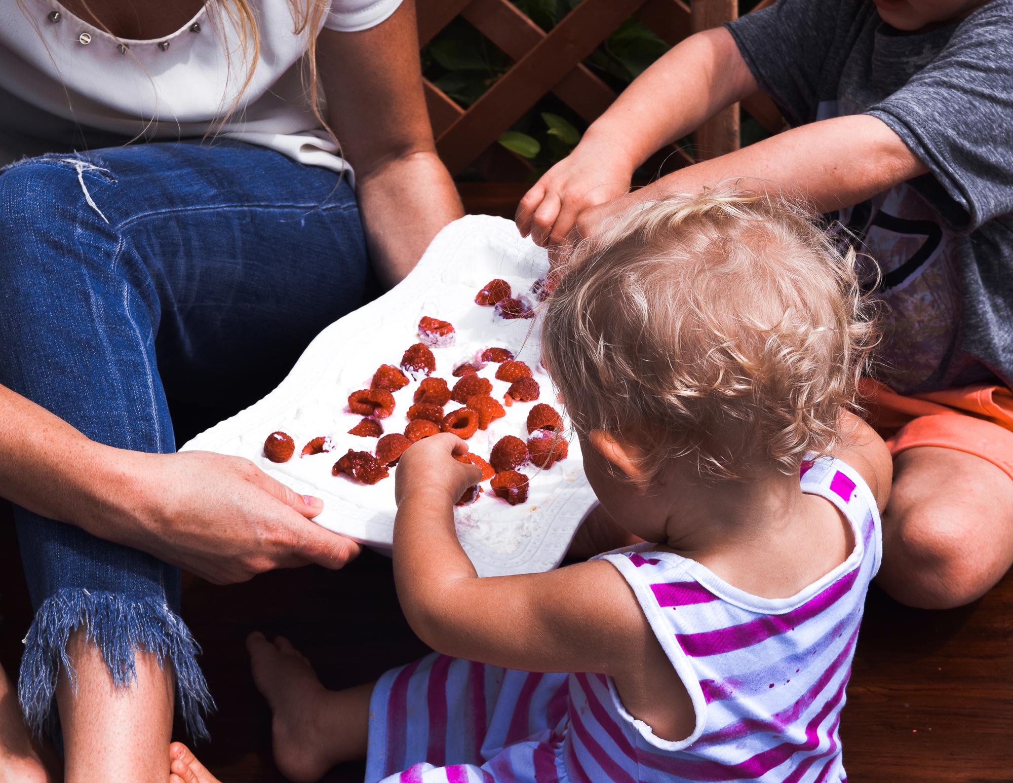 Kid friendly raspberry fluff 