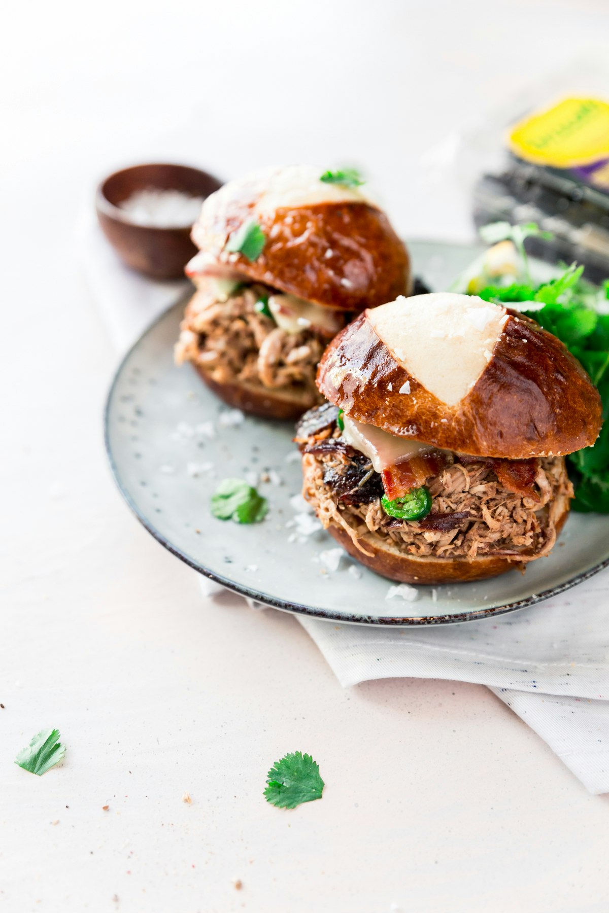 Instant Pot Blackberry Jalapeño BBQ Chicken Sliders