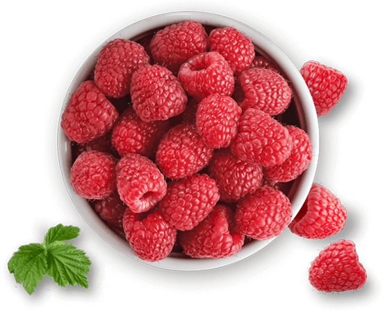 bowl of Driscoll's raspberries