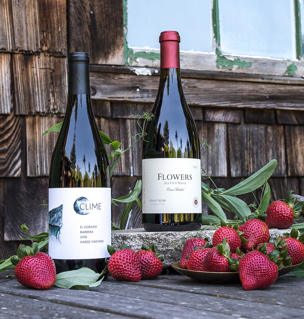 Driscoll's Sweetest Batch strawberries and wine