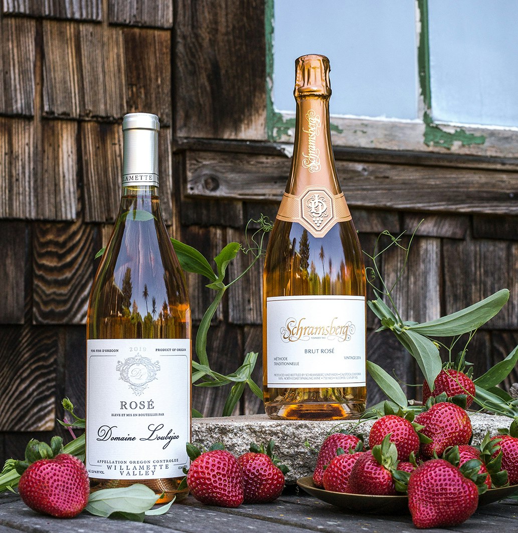 Driscoll's Sweetest Batch strawberries and wine