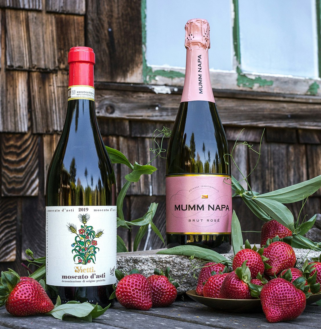 Driscoll's Sweetest Batch strawberries and wine