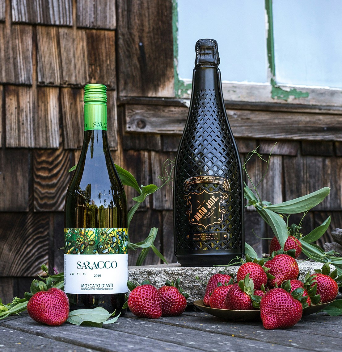 Driscoll's Sweetest Batch strawberries and wine